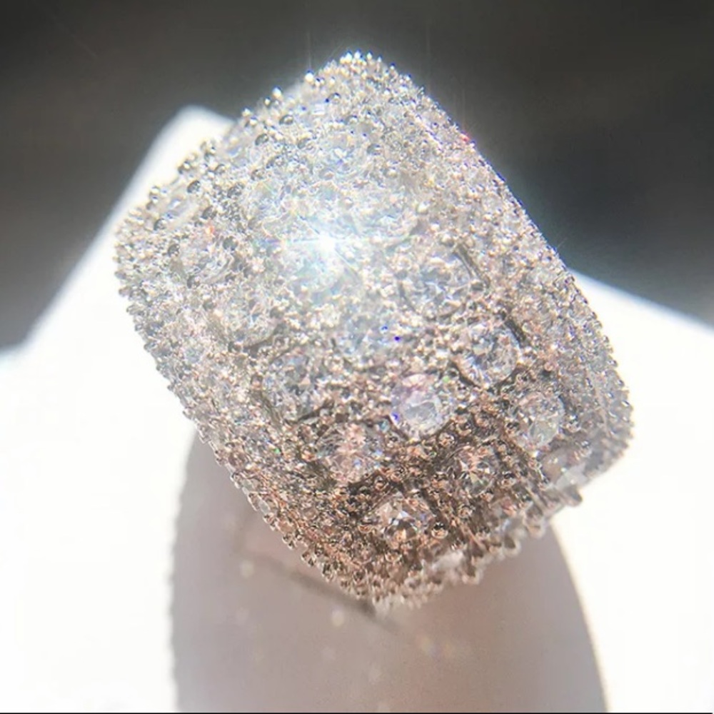 Sterling Silver wide shiny ring